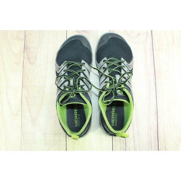 Merrell Bare Access Lace Up Running Sneaker Shoes 9.5 Vibram Sole Gray Black - Picture 7 of 9